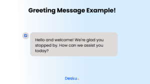 Greeting message