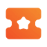An orange star icon on a black background, enhancing the visual appeal of shared inbox software.