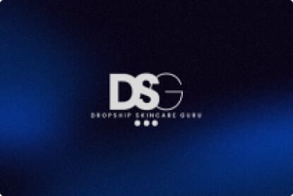 Dsg logo on a blue background showcasing its social media inbox software.