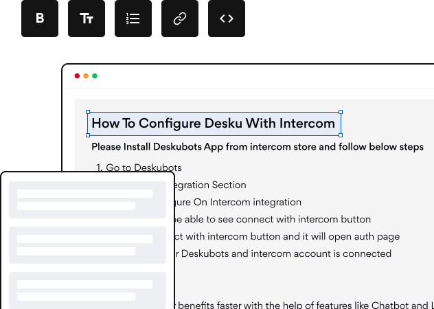 How to configure duka with intercom.