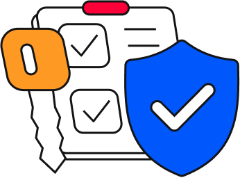 A blue shield icon with a check mark representing shared inbox software.