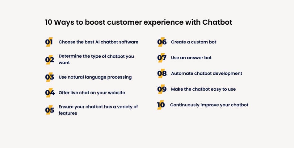 10 ways to boost customer experience with chatbot