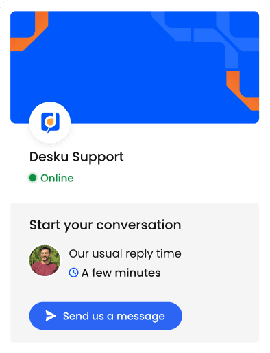 Deku support - start your help desk conversation.