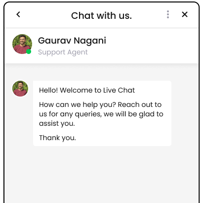 Explore our chat with us feature for instant help - screenshot.
