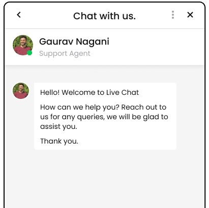 Explore our chat with us feature for instant help - screenshot.