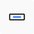 A blue button with a blue line on it, enhanced by no code and ai technology.