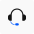 An ai chatbot icon on a white background.