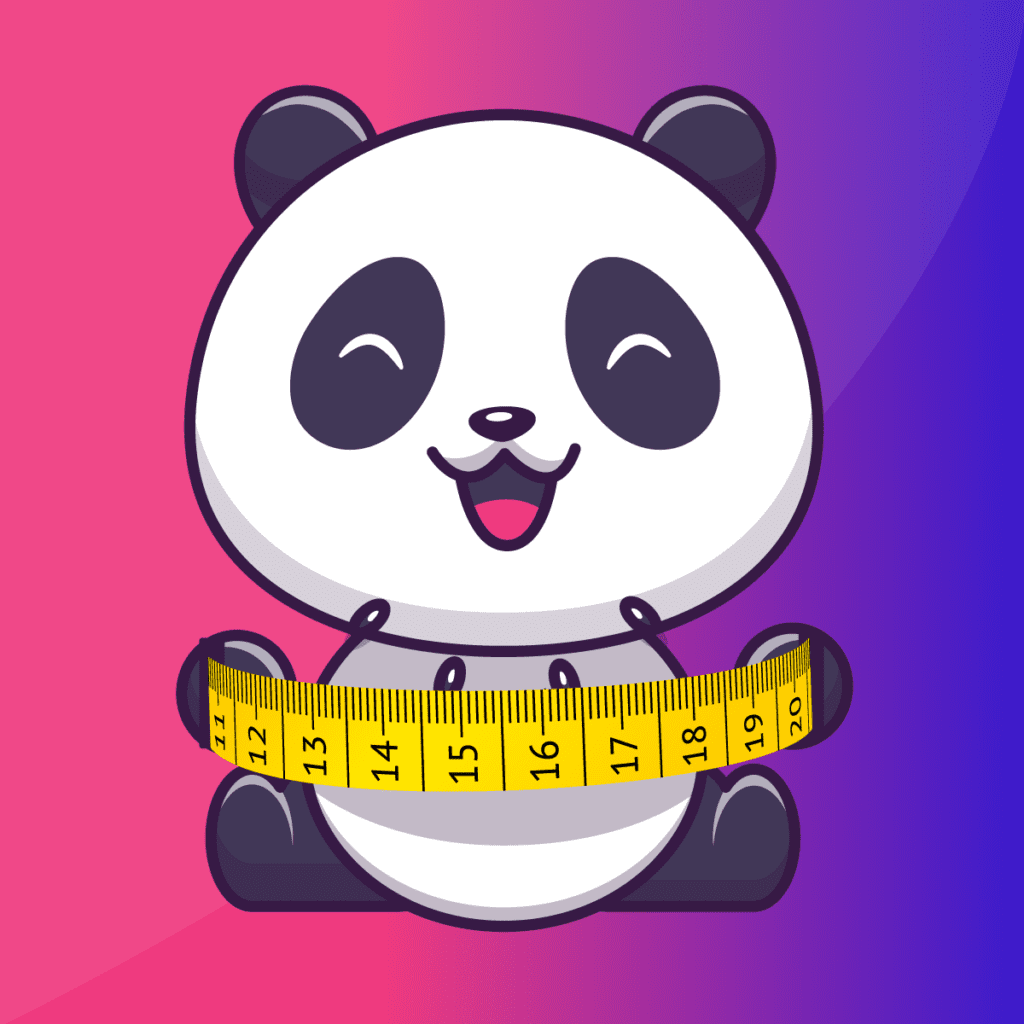 Panda Size Chart - best Product display Product comparison app