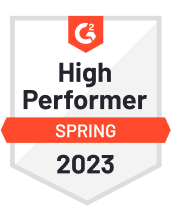 High performer spring 2023 badge for desku.