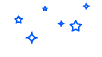 A group of blue stars on a black background, supported by ai.