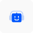 An ai-enhanced icon with a smiley face on it.
