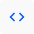 Two blue arrows on a white background representing ai automation.