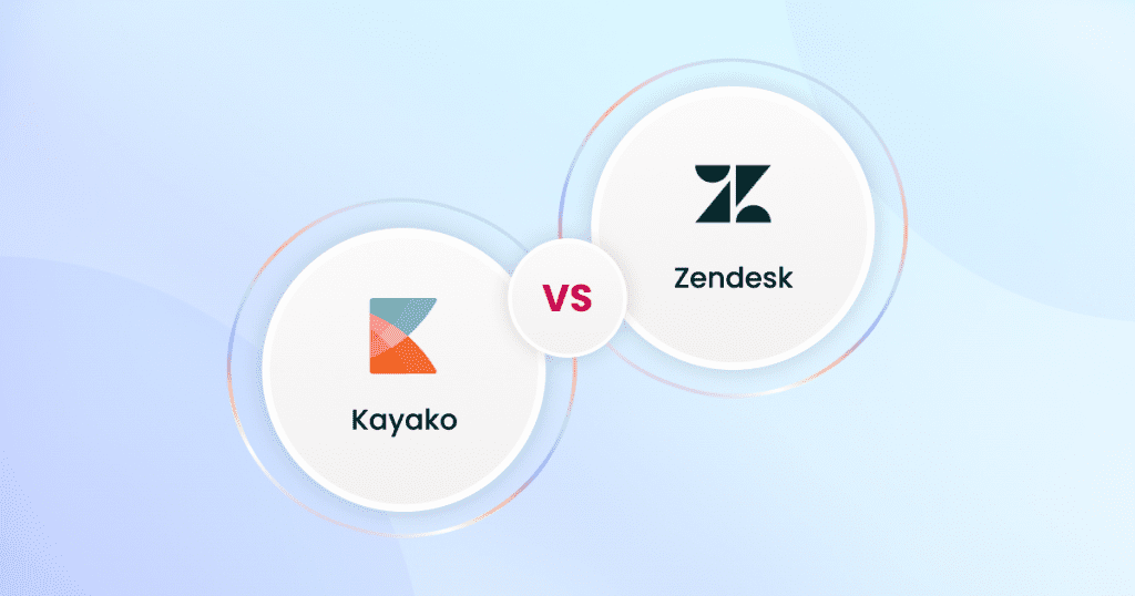 Two logos with the words zootopia vs zoobek, showcasing the comparison of Kayako vs Zendesk.