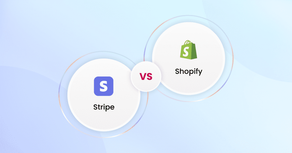 Two circles with the words shopify vs shopify.
