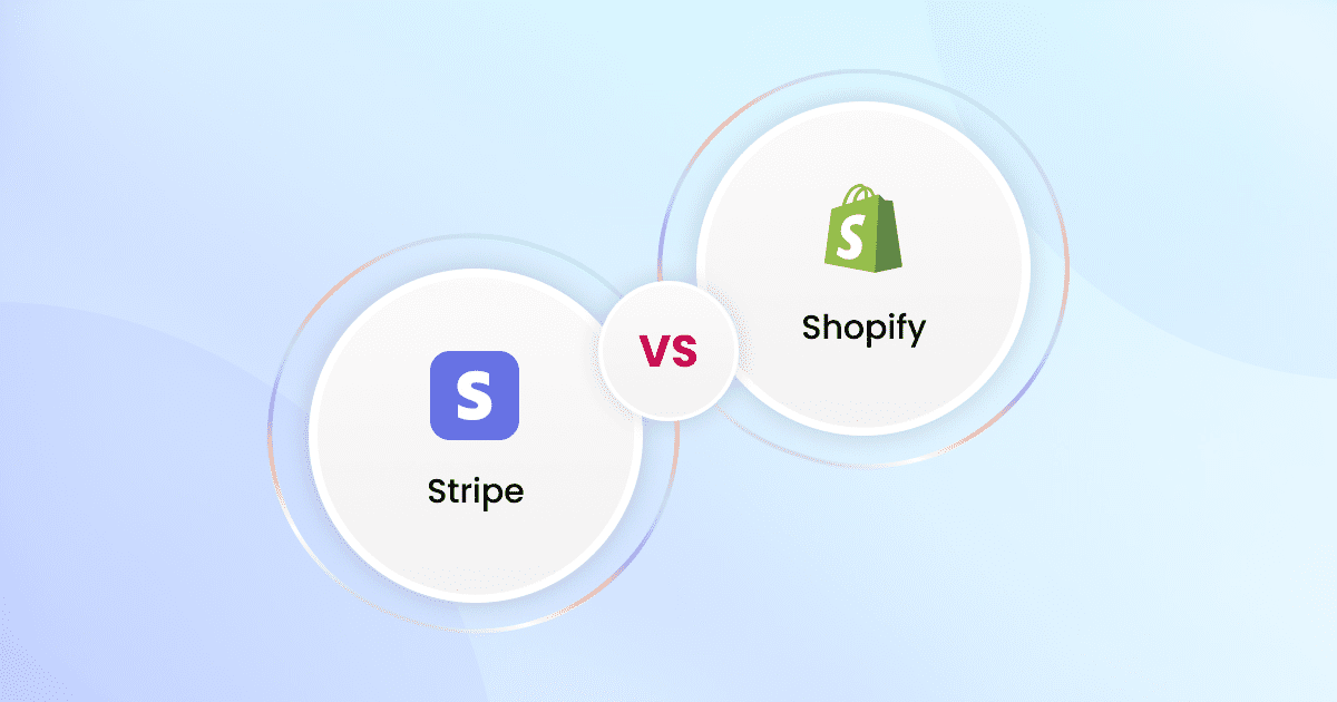 Two circles with the words shopify vs shopify.