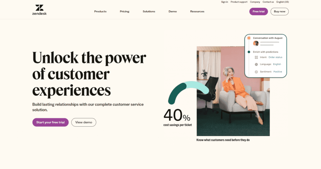A website comparing the power of customer experiences offered by gorgias and zendesk.