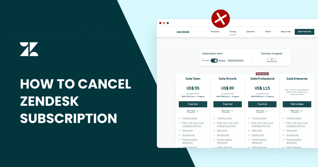 Guide to canceling zendesk subscription