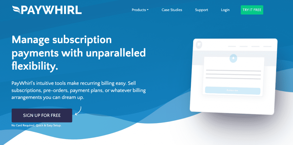 Paywhirl is an efficient app that enables ecommerce businesses to easily manage subscription payments on platforms like bigcommerce. With paywhirl, businesses have the flexibility to streamline their payment processes and ensure a